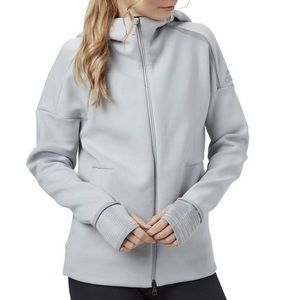 Adidas grey jacket hoodie xs